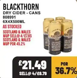 Bestway Blackthorn dry cider offer