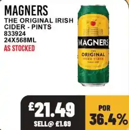 Bestway Magners the original irish cider offer