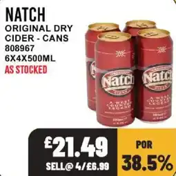 Bestway Natch original dry cider offer