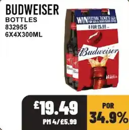 Bestway Budweiser bottles offer
