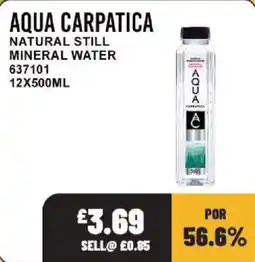 Bestway Aqua Carpatica natural still mineral water offer