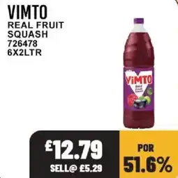 Bestway Vimto real fruit squash offer