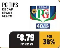 Bestway Pg tips decaf offer