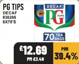 Bestway Pg tips decaf offer