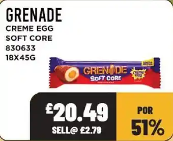 Grenade creme egg soft core