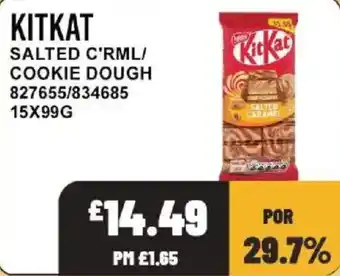KitKat salted caramel cookie dough