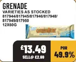 Bestway Grenade protein bars offer