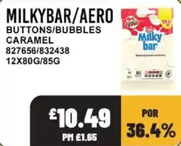 Bestway Milkybar aero buttons/bubbles caramel offer