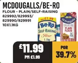 Bestway McDougalls/Be-Ro flour - plain/self-raising offer