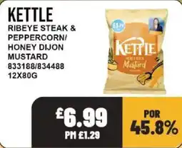 Bestway Kettle ribeye steak & peppercorn/honey dijon mustard offer