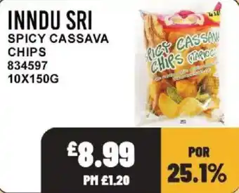 Inndu sri spicy cassava chips