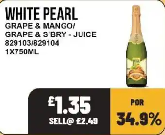 Bestway White pearl grape & mango/ grape & s'bry - juice offer