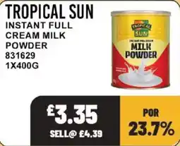Bestway Tropical sun instant full cream milk powder offer