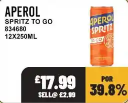 Bestway Aperol spritz to go offer