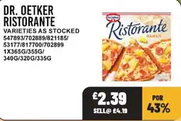 Bestway Dr. Oetker ristorante offer