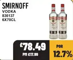 Bestway Smirnoff vodka offer