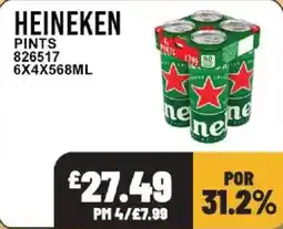 Bestway Heineken pints offer