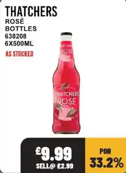 Bestway Thatchers rosé cider offer