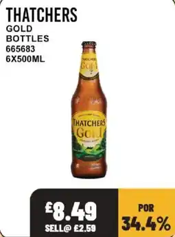 Bestway Thatchers gold bottles offer