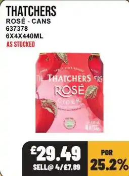 Bestway Thatchers rosé cider offer