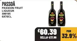 Bestway Passoa passion fruit liqueur offer