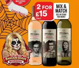 Bargain Booze 19 Crimes wine offer