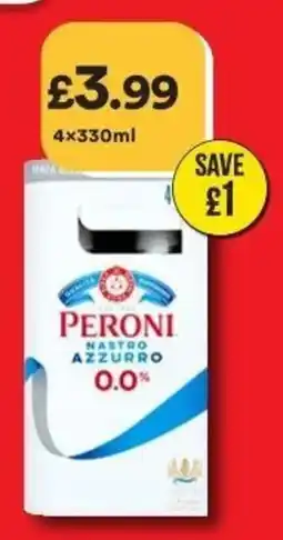 Bargain Booze Peroni nastro azzurro offer