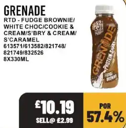 Bestway Grenade protein shake offer