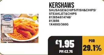 Bestway Kershaws sausage & chips offer