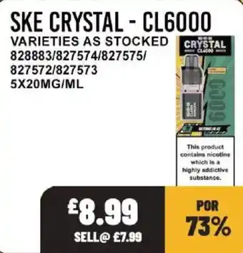 Bestway Ske crystal - cl6000 offer