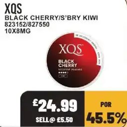 Bestway Xqs black cherry nicotine pouches offer