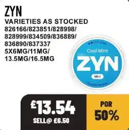 Bestway Zyn cool mint offer