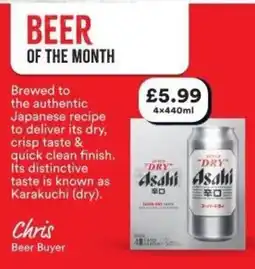Bargain Booze Asahi dry beer offer