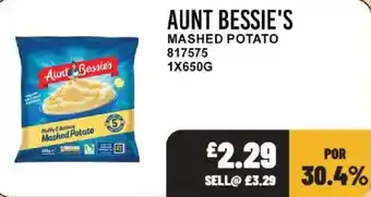 Bestway Aunt Bessie's mashed potato offer