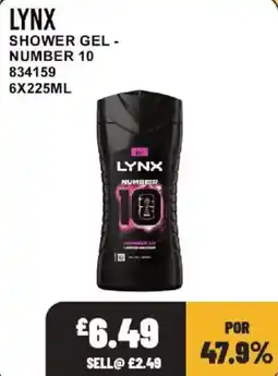 Bestway Lynx shower gel number 10 offer