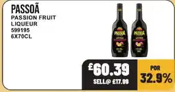 Bestway Passoã passion fruit liqueur offer