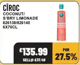 Bestway Cîroc coconut/ s'bry limonade offer