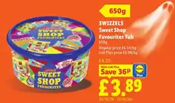 Lidl Swizzels sweet shop favourites tub offer