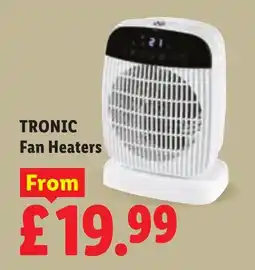 Lidl Tronic fan heaters offer