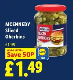Lidl Mcennedy Sliced Gherkins offer