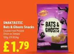 Lidl Snaktastic bats & ghosts snacks offer