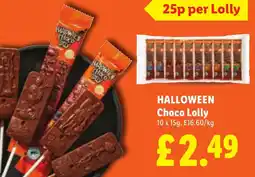 Lidl Halloween Choco Lolly offer