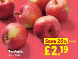 Lidl Red Apples offer