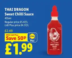 Lidl Thai Dragon Sweet Chilli Sauce offer