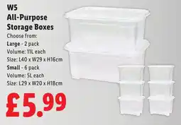 Lidl W5 all-purpose storage boxes offer