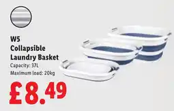 Lidl W5 collapsible laundry basket offer