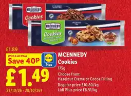 Lidl Mcennedy Cookies offer
