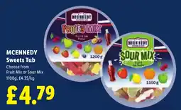 Lidl Mcennedy sweets tub offer
