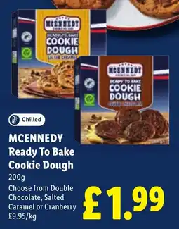 Lidl Mcennedy ready to bake cookie dough offer