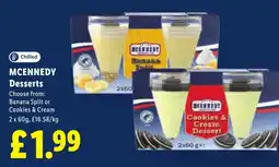 Lidl Mcennedy desserts offer